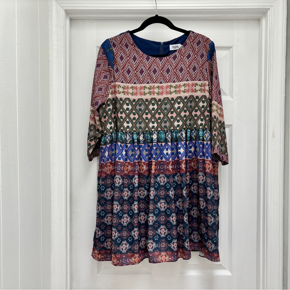 Mod Dolly London Chiffon Mini Dress Size L